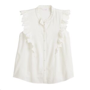 Lauren Conrad White Tank Size Large NWOT